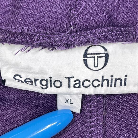 Sergio Tacchini Pants Men's XL Damarindo Palace Purple Track Joggers 32x29 - Picture 9 of 14